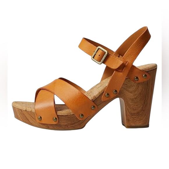 *NWOT Kork-Ease Drew Light Orange Sandals – Sz 11 - Picture 1 of 7